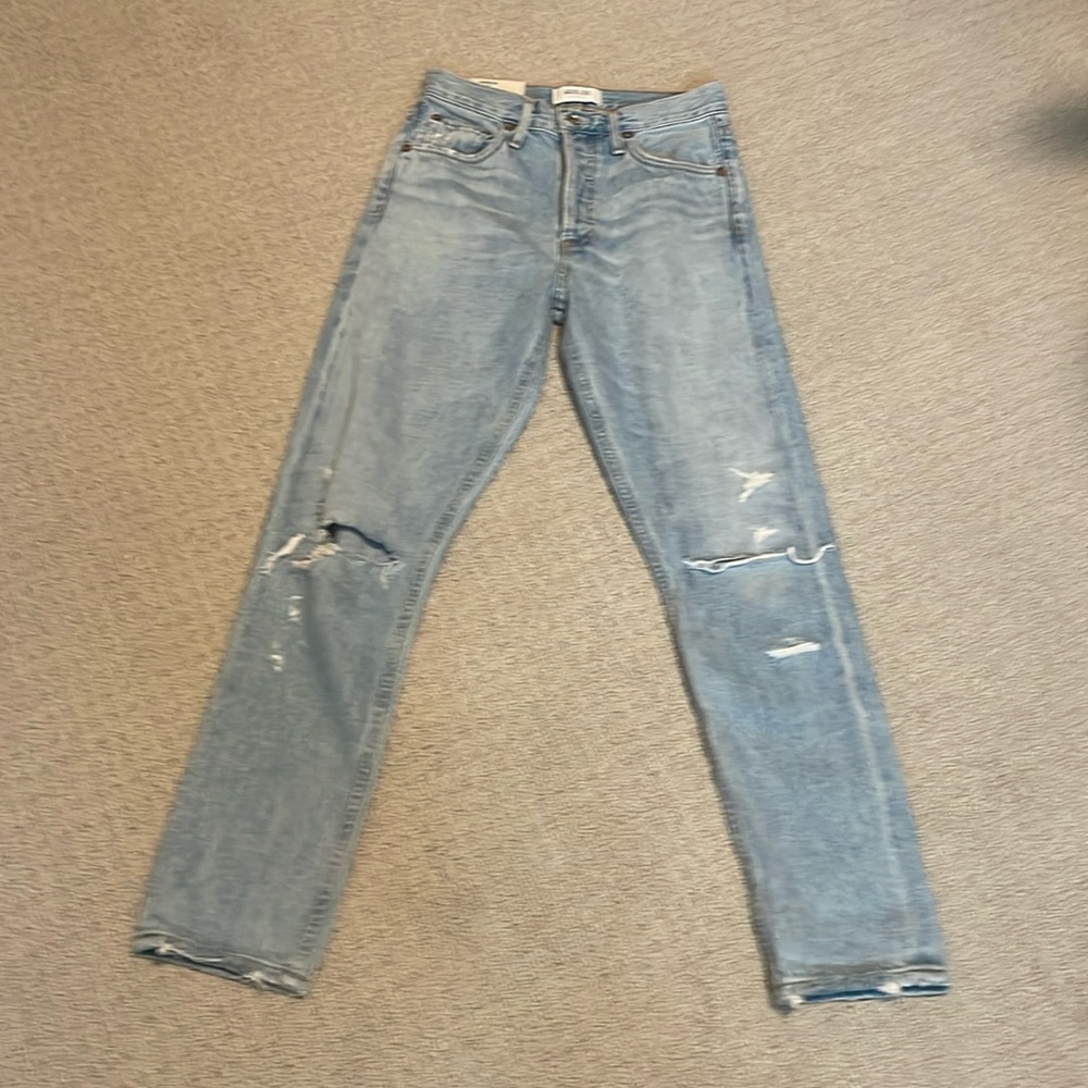 NWT Agolde Jamie High Rise Classic Shakedown Jeans- Size 23